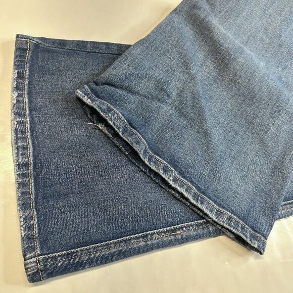 Kancan Luke High Rise Flare Jeans Womens 15/31 Blue Denim Medium Wash Distress - Picture 12 of 12